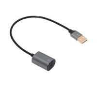 chenyang Cable de audio USB a óptico, USB A macho a Toslink hembra, cable de audio óptico digital para música, juegos, películas, TV, 0,2 m