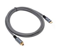chenyang Cable de audio USB a óptico, USB C macho a Toslink macho, cable de audio óptico digital para música/juegos/película/TV 1,8 m