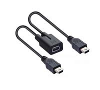 chenyang Cable de carga múltiple divisor mini USB, cable de extensión de carga mini USB 1 hembra a 2 machos, soporta cargar dos dispositivos al mismo tiempo 0.98 pies/0.3 m