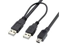 chenyang Cable de datos USB 2.0 a mini USB de 5 pines con cable de alimentación adicional para disco duro