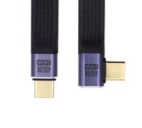 Chenyang, cable de datos USB C USB4 40Gbps 240W 100W 8K plano delgado FPC en ángulo recto para teléfono portátil, 13 cm