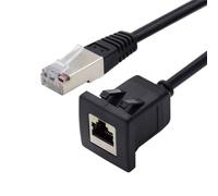 chenyang Cable de extensión CAT6 RJ45 enchufe macho a hembra LAN Ethernet - Resistente al polvo - Para tablero de mandos del coche