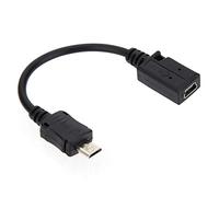 Chenyang Cable de extensión de carga de datos micro USB 2.0 macho a mini USB de 5 pines hembra, 10 cm