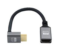 Chenyang Cable de extensión HDMI 1.4 tipo A macho a hembra en ángulo de 90 grados hacia abajo