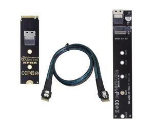 chenyang Cable de extensión M.2 NVME NGFF M-Key SSD macho a hembra de 40 cm con adaptador de conector SFF-8654 para placa base SSD 2280/22110