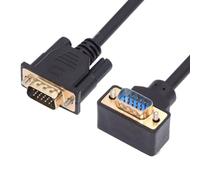 chenyang Cable de extensión VGA RGB 3COAX+6C en ángulo de 90 grados hacia arriba para monitor proyector computadora