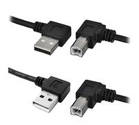 chenyang Cable de impresora y escáner USB 2.0 a USB tipo B 90 grados en ángulo 100cm