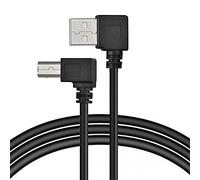 chenyang Cable del escáner de impresora USB 2.0 a USB Tipo B Cable del escáner de impresora 90 grados en ángulo de 1.0m izquierdo