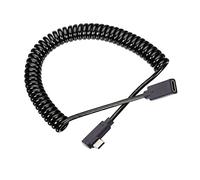 chenyang Cable elástico en espiral USB tipo C macho a hembra, cable de extensión de datos de alimentación para teclado y mouse