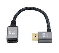 chenyang Cable HDMI 1.4, HDMI tipo A macho a hembra, cable de extensión conector en ángulo de 90 grados a la izquierda