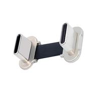 Chenyang Cable plano corto USB C de 0.78 pulgadas, USB 2.0 tipo C Dual 90 grados en ángulo PD 65 W de carga rápida, cable de extensión de datos para banco de energía