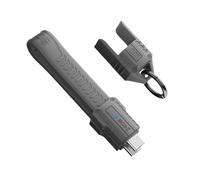 chenyang Cable plano corto USB C de 5.12 pulgadas, compatible con PD 240 W/80 Gbps/8K a 60 Hz Video/OTG compatible con Thunderbolt3/4 con funda de almacenamiento gris