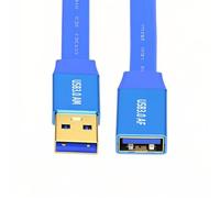 chenyang Cable plano USB 3.0, USB 3.0 macho a hembra, cable de extensión de datos 0,98 FT/0,3 M