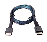 chenyang Cable SFF-8611 de 7.87 pulgadas, OCuLink PCIe PCI-Express 4.0 SFF-8611 4i macho a macho cable de extensión de datos para tarjeta gráfica externa eGPU y SSD