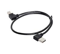 ChenYang - Cable USB 2.0 A macho a B macho con ángulo a la derecha, para escáner, impresora, etc. (cable de 50 cm)