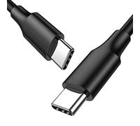 chenyang Cable USB C a C, USB 2.0 Tipo C Versión Cable de Datos Soporte PD 65W para computadora portátil y teléfono Negro 2.0M