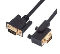 chenyang Cable VGA, VGA SVGA D-Sub HDB15Pin macho a macho de 90 grados en ángulo recto para video, adaptador de 3.28 pies/1.0 m para monitor/proyector/gráficos