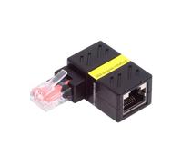 chenyang CAT6 RJ45 Conector Giratorio en ángulo de 90 Grados Extensor Ethernet Adaptador de extensión de Cable de Red LAN Rotación de 360 Grados