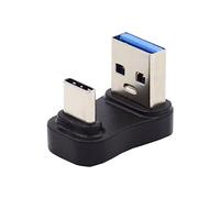 chenyang Conector USB 3.0/3.1 USB C a USB 3.0 Datos 10Gbps Adaptador de carga 180 grados en forma de U en ángulo hacia arriba