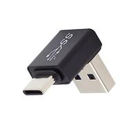 chenyang Conector USB 3.0/3.1 USB C a USB 3.0 Datos 10Gbps Adaptador de carga 90 grados hacia arriba en ángulo