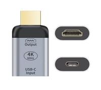 Chenyang Convertidor de USB C a HDMI, Adaptador HDTV (el HDMI debe estar conectado al monitor, no al host. Es necesario utilizar el cable USB C a C de 10 Gbps, otros cables no)