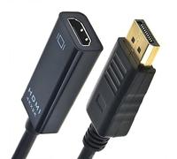 Chenyang CY Adaptador DisplayPort a HDMI, DP DisplayPort macho a HDMI 1.4 hembra convertidor de monitor 4K 2K 30Hz Ultra HD