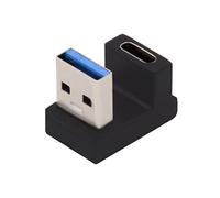 chenyang CY - Adaptador USB C a USB, USB 3.1 tipo C hembra a USB 3.0 tipo A macho de datos OTG fuente de alimentación en forma de U en ángulo