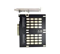 ChenYang CY PCIE Express 3.0 Gen3 X8 X16 Raid Card a Dual 2X U.2 SFF-8639 SSD VROC Raid0 Hyper Adapter