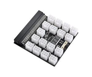 Chenyang CY Server PSU Fuente de alimentación Breakout Board adaptador 1200W con 17 puertos ATX 6 pines para DPS-800 GB 1200FB 1200QB adaptador de fuente de alimentación