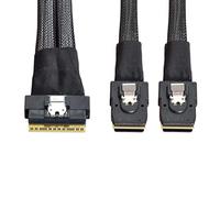 chenyang CY SFF-8654 8i 74Pin PCI-E Ultraport Slimline SAS Slim 4.0 a Dual SFF-8087 Mini SAS Cable PCI-Express