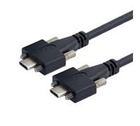 ChenYang CY Type-C USB 3.1 USB-C macho a macho Tipo-C USB 3.1 USB-C con tornillos M2 de bloqueo de montaje en panel tipo 10Gbps cable de datos 3.0M