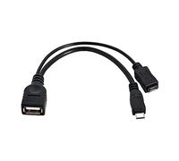 chenyang CY USB 2.0 a Micro USB 2.0 OTG Host Flash Disk Cable con puerto de alimentación micro USB para Galaxy S3 i9300 S4 i9500 Note2 N7100 Note3 N9000 y S5 i9600