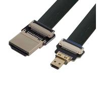 chenyang CYFPV - Cable de extensión micro HDMI a HDMI macho FPC 1080P para FPV HDTV Multicopter fotografía aérea 0,5 m