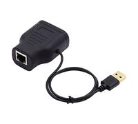 ChenYang Divisor RJ45 Adaptador Cat6 RJ45 8P8C Conector 1 a 2 HUB LAN Divisor Adaptador Switcher de Red Ethernet 100Mbps con Cable de Alimentación USB