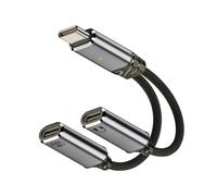 chenyang Divisor USB C, 2 en 1 USB C a audio y adaptador de cargador, conector USB C 1 a 2 USB C para auriculares y PD de 100 W, carga rápida compatible con carga y música al mismo tiempo