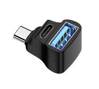 chenyang Divisor USB C, USB C a USB 2.0/USB C de 20 Gbps PD100W 4K60Hz Adaptador de extensiones para HDTV/Disco/Teclado/Ratón, soporta refrigeración y carga de Steam Deck al mismo tiempo