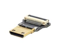 chenyang FPC - Conector mini HDMI macho plano de 20 pines para cable de cinta, Raspberry Pi, GoPro, mini pantalla, dron, cámara, cardán