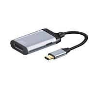 ChenYang Hub USB C, USB C a Displayport/USB C Data/PD de 65 W, carga rápida, adaptador multipuerto 3 en 1, compatible con pantalla/datos/carga que funciona al mismo tiempo