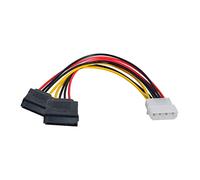 ChenYang IDE a doble SATA II 15p Y Splitter 10cm disco duro fuente de alimentación Cable de extensión