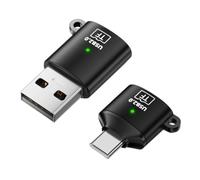 ChenYang Lector de tarjetas Micro SD USB 2.0 tipo A/C a Micro SD para TF, Micro SDHC y SDXC (2 unidades)