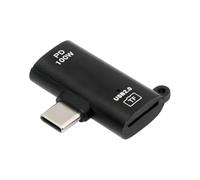 ChenYang Lector de tarjetas USB C Micro SD, adaptador 2 en 1 USB C a Micro SD con puerto de carga rápida PD100W para tarjetas TF Micro SDHC y SDXC