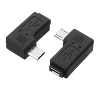 Chenyang Micro USB a Micro USB Sync Potencia de 90 grados Adaptador de conector en ángulo recto 2Pcs/Set