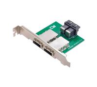 Chenyang Mini SAS 2 SFF-8088 a 2 SFF-8643 HD Adaptador convertidor de servidor de datos con soporte