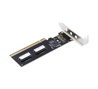 ChenYang Oculink Adaptador PCIe 4.0 X16 2 Puertos SFF-8611/8612 8i a PCI Express Tarjeta de expansión con soporte de 8 cm/12 cm