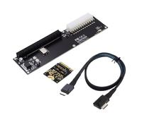 chenyang Oculink SFF-8612 a PCI-E 3.0/4.0 M.2 M-Key a PCIe 3.0/4.0 X16 - Adaptador para tarjetas gráficas externas y SSD eGPU/GPD Win Max2