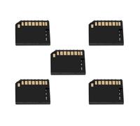 chenyang Pack de 5 adaptadores micro SD a SD mini tarjetas de memoria compatibles con MacBook Air/Pro/Retina de 13/15 pulgadas, color negro, 23 x 24 mm