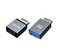 chenyang Paquete de 2 adaptadores USB 3.0/USB C a USB 3.1 tipo E para placa base