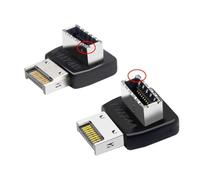 chenyang Paquete de 2 adaptadores USB 3.2 Gen 2 USB 3.1 tipo E para panel frontal