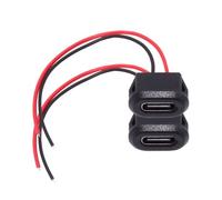 chenyang Paquete de 2 cables abiertos de 2 pines a USB C hembra CC 5 V 3 A, adaptador de cable de conversión de puerto de carga