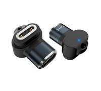 chenyang Paquete de 2 relojes inteligentes magnéticos USB C a paso de 5.0 mm, 2 pines CC, 5 V/12 V, adaptador de carga en ángulo de 90 grados para reloj inteligente Z6~Z11 para niños